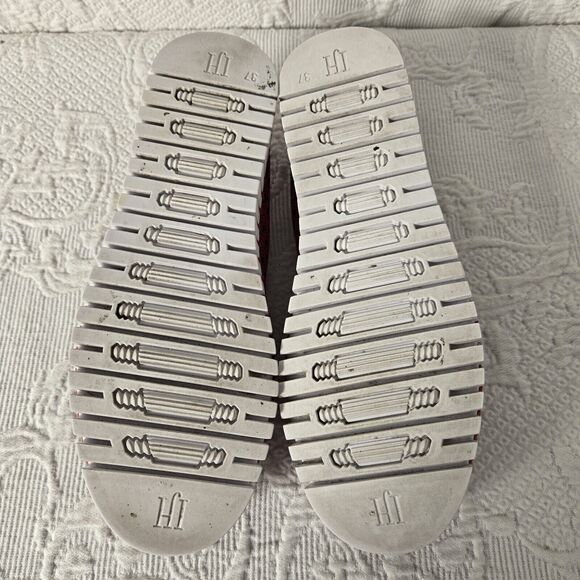 Ilse Jacobsen Tulip 3373 Platform Deep Red Slip-on Women's EU size 37 US 6.5 - Picture 6 of 7